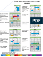 NPS 2024-2025 Calendar
