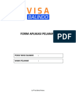 Form Lamaran Kerja Visa Balindo