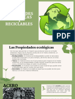 Propiedades Ecologicas y Reciclables