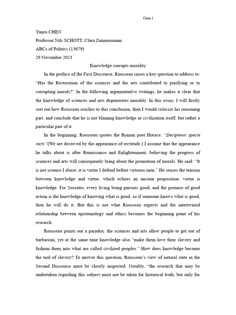 Rousseau Pdf Reason Jean Jacques Rousseau