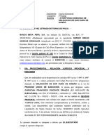 Demanda Odsd Tarjeta de Credito Liquidacion de Saldo Deudor Pisconte Franco