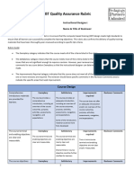 CBT Quality Assurance Rubric