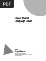 Borland Object Pascal language guide