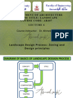 Lecture 6 - Landscape Design Process - Zoning and Design Principles