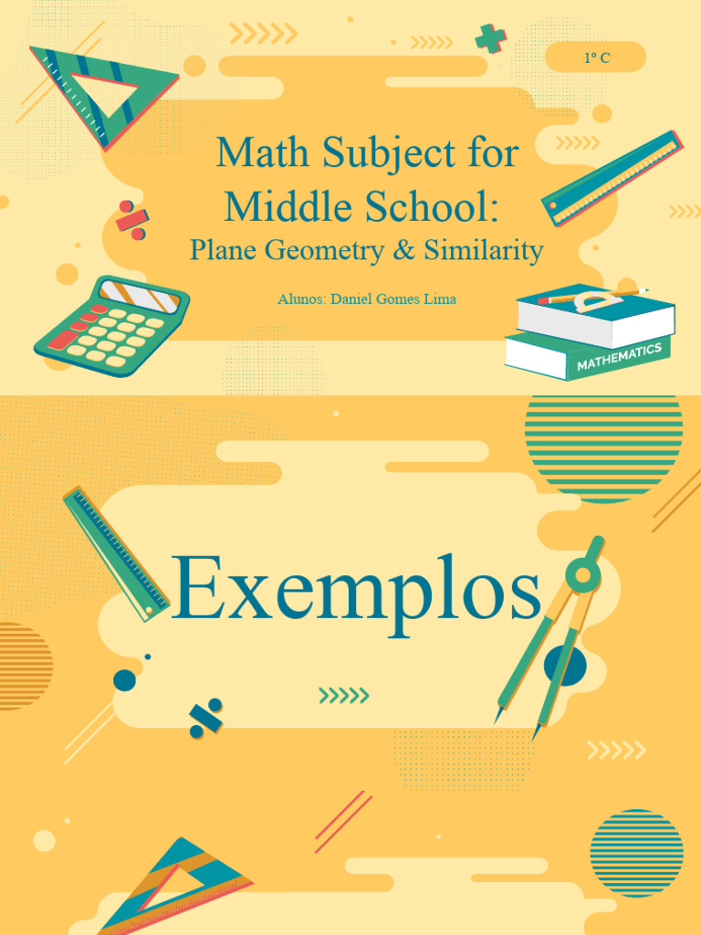 Math Subject For Middle School - 7th Grade - Plane Geometry ...