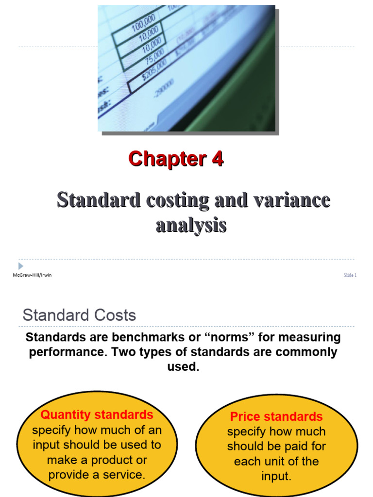 Standard Costing And Variance Analysis Pdf Labour Economics Prices