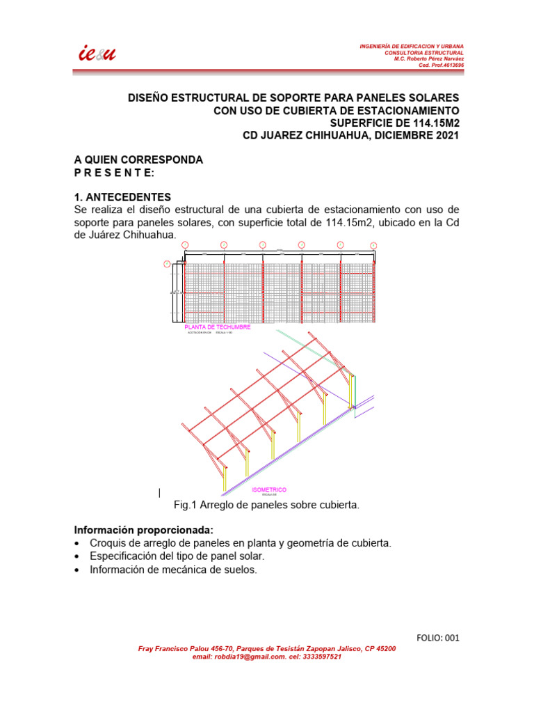 Diseño Estructural de Soporte Solar | PDF | Física Aplicada e ...