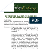 Biyernes Sa Ika-19 Linggo Sa Karaniwang Panahon