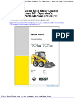 Wacker Neuson Skid Steer Loader Wheel Loaders 701 Operators Service Parts Manual en de FR
