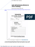 Toyota Forklift 8fgcsu20 8fgcu15 8fgcu18 Parts Catalog