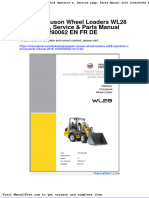 Wacker Neuson Wheel Loaders Wl28 Operators Service Parts Manual 2016 1000290062 en FR de
