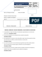 EVALUACIÓN Evacuacion