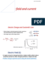 Lecture-4 (Electric Field and Current)