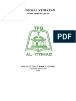 Proposal Lomba Tahfidzul Qur'an TPQ Al-Ittihad