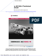 Terex Crane Ac100 4 Technical Training Manual