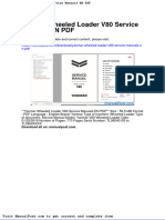 Yanmar Wheeled Loader v80 Service Manuals en PDF