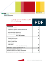 Le Plan de Financement Initial Complet de La SARL Chanzy: Document