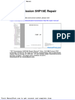 ZF Transmission 5hp19e Repair Manual