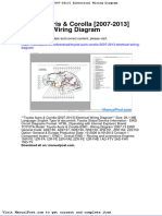 Toyota Auris Corolla 2007 2013 Electrical Wiring Diagram