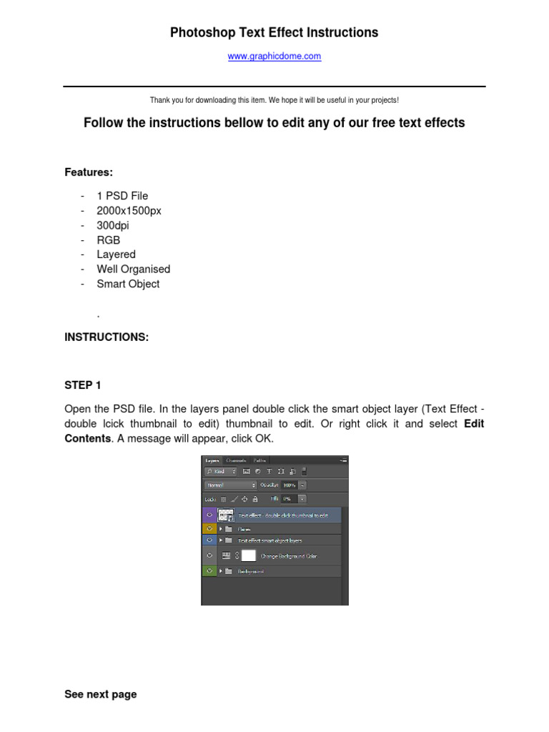 Help read me text effect pdf