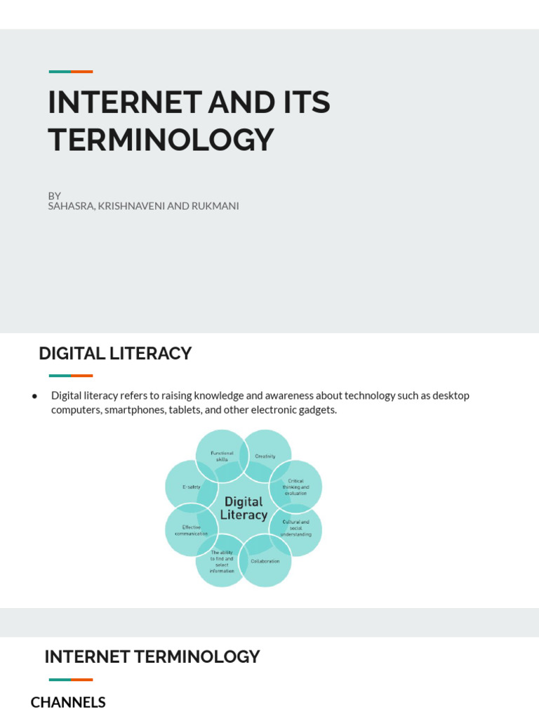 Internet and Its Terminolgy | PDF | Technology & Engineering