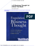 Foundations of Business Thought 1st Edition Boardman Test Bank