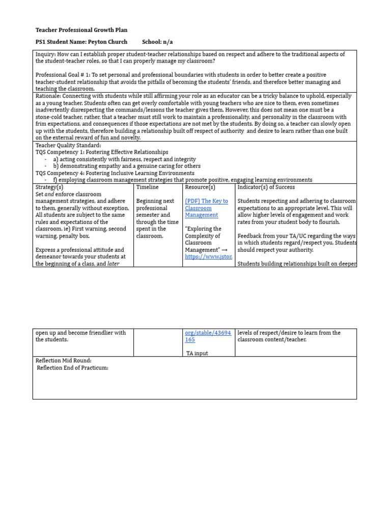 ps 2 tpgp PDF Teachers Classroom Management