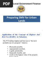 Preparing SMVfor Urban Lands