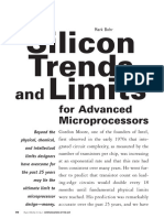Silicon Trends and Limits For Advanced Microprocessors