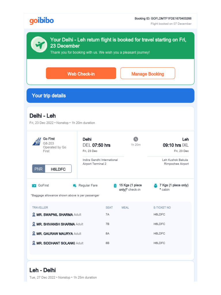 Trips Flight DownloadETicket | PDF | Identity Document