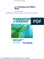 Foundations of Strategy 2nd Edition Grant Test Bank