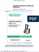 Unicarrier Forklift 1h2 Service Manual Sm2uc 1h200 2015
