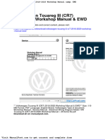 Volkswagen Touareg III Cr7 2018 2020 Workshop Manual Ewd