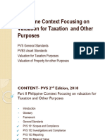 Philippine Context Focusing On Valuation For Taxation and Other Purposes