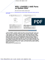 Volvo Wheel Loader L180e Parts Manual New Update 2020