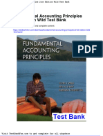 Fundamental Accounting Principles 21st Edition Wild Test Bank