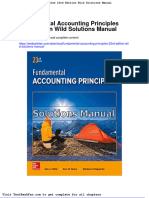 Fundamental Accounting Principles 23rd Edition Wild Solutions Manual