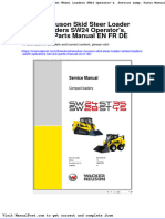Wacker Neuson Skid Steer Loader Wheel Loaders Sw24 Operators Service Parts Manual en FR de