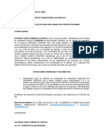Derecho de Petición Alfredo Perez - Ministerio Del Trabajo