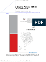 Weidemann Engine Perkins 104 22 Parts List Defresen