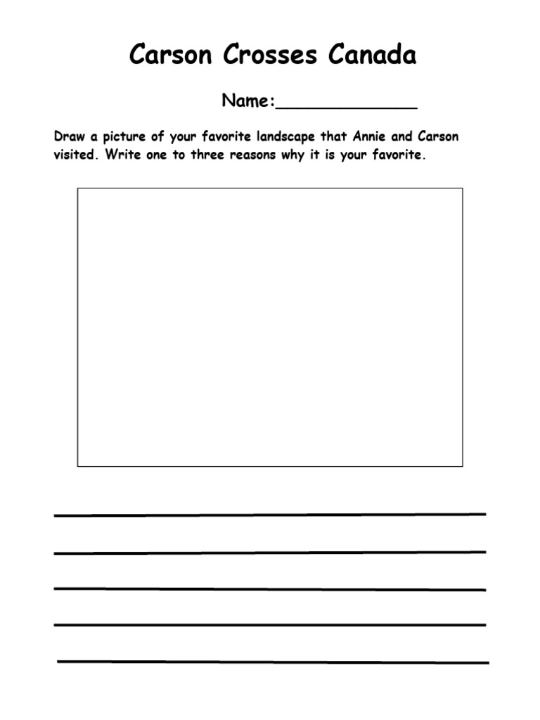 Carson Crosses Canada Activities | PDF