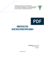 Wilker Graterol - Proyecto Sociocomunitario