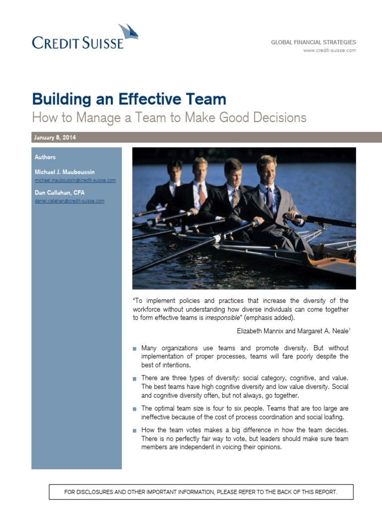 Building An Effective Team How To Manage A Team To Make Good