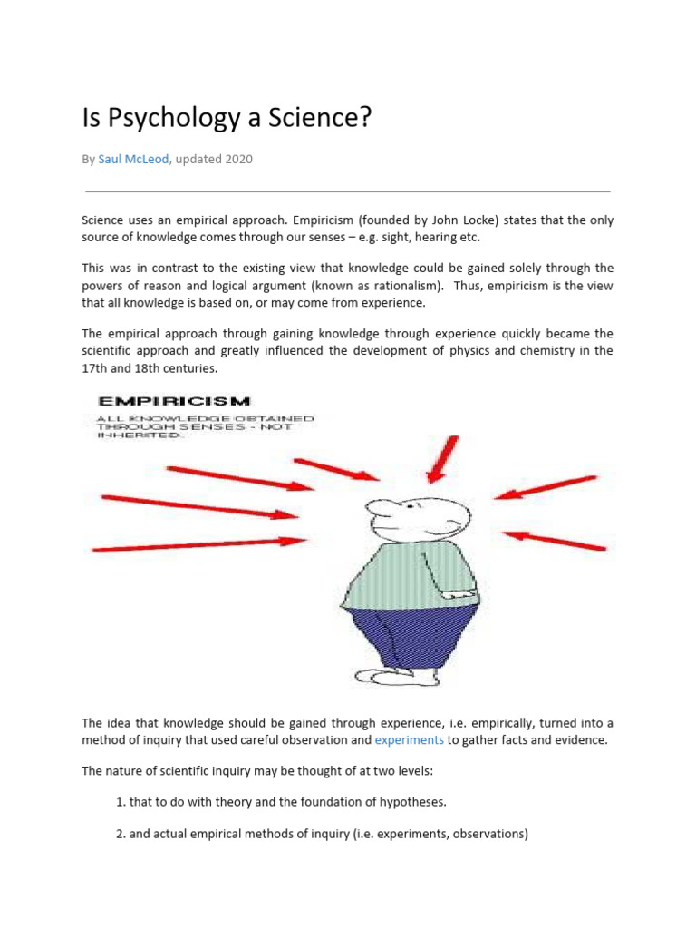 Is Psychology A Science | PDF | Empirical Evidence | Science