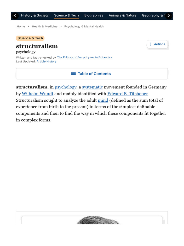 Overview of Structuralism in Psychology | PDF | Psychology ...
