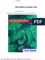 Chemistry 10th Edition Zumdahl Test Bank