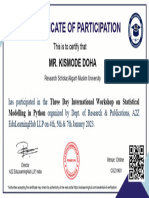 Python Workshop - Certificate