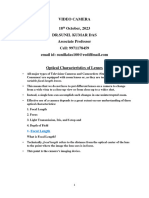 Reading - Material Class 8 Lenses Optical - Characteristics Part 1