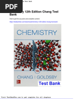 Chemistry 12th Edition Chang Test Bank