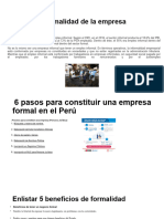 Informalidad de La Empresa